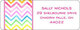 Watercolor Chevron Address Labels Image 1 of 2